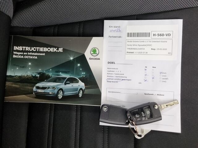 Skoda OCTAVIA Combi 1.5 TSI Greentech Business Edition (150 PK) 1e-Eig. & Keurig-Onderh. BOVAG-Garantie. NL-Auto.