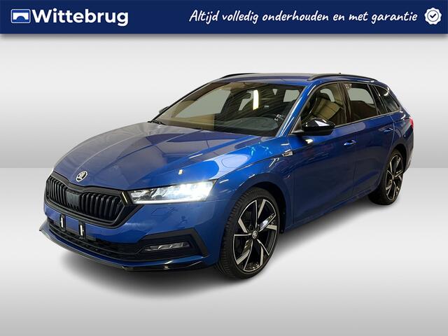 Skoda OCTAVIA Combi 1.4 TSI iV PHEV Sportline / AUTOMAAT/ KEYLESS/ LED/ CRUISE/ 18" LMV/ SMARTLINK/ PARK. SENSOREN/ DAB/ RIJ-MODI/ DIGITAL DASH/ STOELVERWARM.