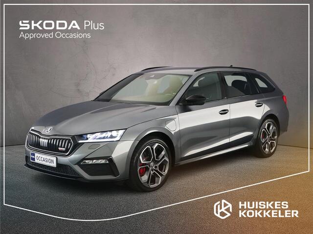 Skoda OCTAVIA Combi RS iV Business 1.4 TSI PHEV 245pk DSG Automaat Trekhaak, Adaptive cruise control, Elektrische achterklep, Navigatie, Achteruitrijcamera, LED matrix koplampen