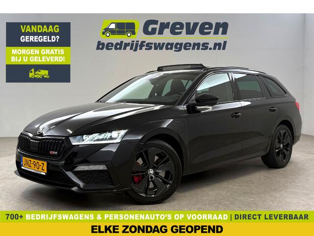 Skoda OCTAVIA Combi VRS iV 1.4 eTsi 245PK | SOH 93% | Pano | HuD | Sfeer | Stoel/Stuur verw. | Virtual | Adap. Cruise | Carplay | Camera | Canton Audio