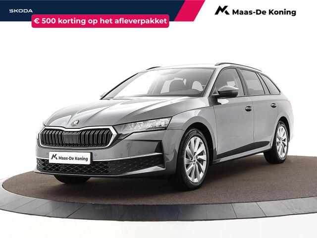 Skoda OCTAVIA Combi 1.5 TSI 115pk DSG MHEV Business Edition Plus · Camera · Apple/Android Car Play · Elek. Trekhaak · P-Sensoren · Elek. Achterklep · Keyless · 17'' Inch · Garantie t/m 29-09-2028 of 100.000km