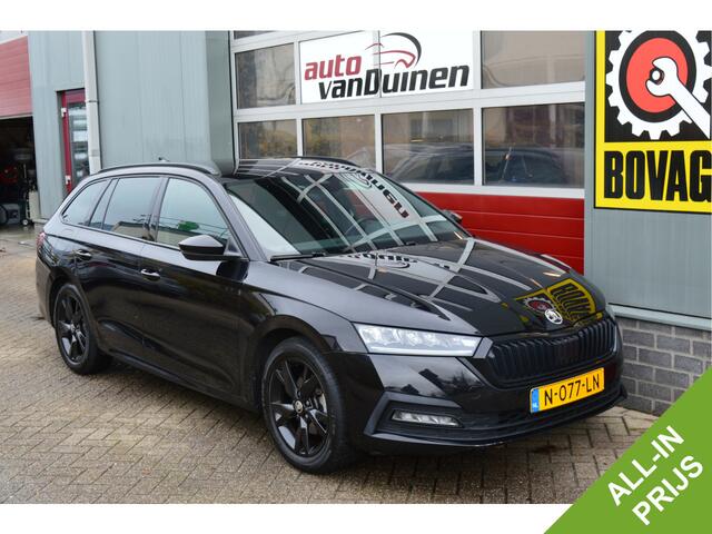 Skoda OCTAVIA Combi 1.0 e-TSI Sport Business O.a: Haak, PDC, Carplay, Clima, Navi, Cruise, Rijklaar, Etc. All-in prijs!