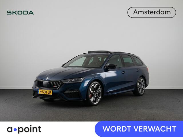 Skoda OCTAVIA Combi 1.4 TSI RS iV PHEV Business 245 pk Automaat (DSG) | Navigatie | Panoramadak | Parkeersensoren | Achteruitrijcamera | Elektr. voorstoelen | Stoelverwarming |