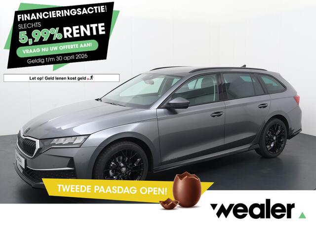 Skoda OCTAVIA Combi First Black Styling Pakket 1.5 TSI DSG | Automaat | Navigatie | Adaptieve cruise control | Apple Carplay/Android Auto | 18" lichtmetalen velgen |