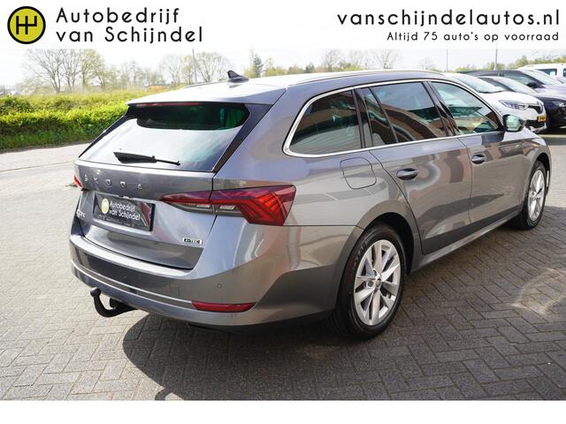 Skoda OCTAVIA Combi 1.0 E-TSI ETECH MHEV BUSINESS EDITION PLUS KEURIGE NETTE STAAT TREKHAAK VIRTUEEL COCKPIT FULL LED 1/2LEDER STOEL+STUURVERWARMING ADAPTIEVE CRUISE ANDROID/APPLECARPLAY NAVI CAMERA ENZ...