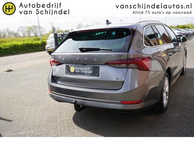 Skoda OCTAVIA Combi 1.0 E-TSI ETECH MHEV BUSINESS EDITION PLUS KEURIGE NETTE STAAT TREKHAAK VIRTUEEL COCKPIT FULL LED 1/2LEDER STOEL+STUURVERWARMING ADAPTIEVE CRUISE ANDROID/APPLECARPLAY NAVI CAMERA ENZ...