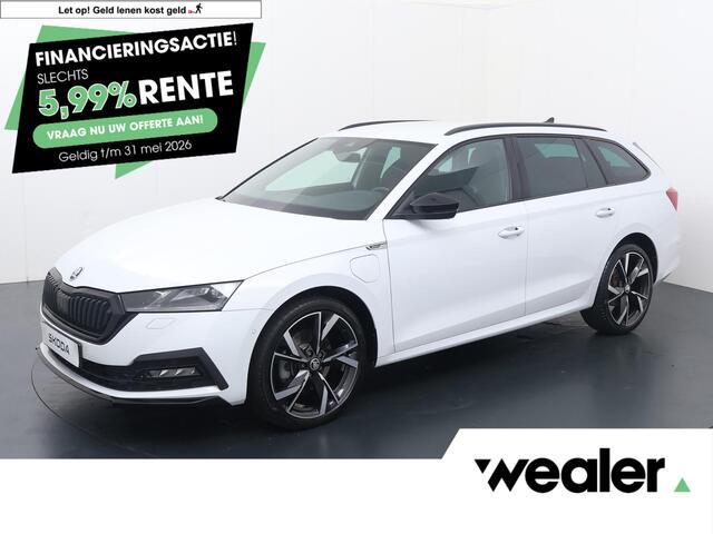 Skoda OCTAVIA Combi 1.4 TSI iV PHEV Sportline Business | 204 PK | SoH 97% | Automaat | Climate control | Stoelverwarming | 19" LM velgen |