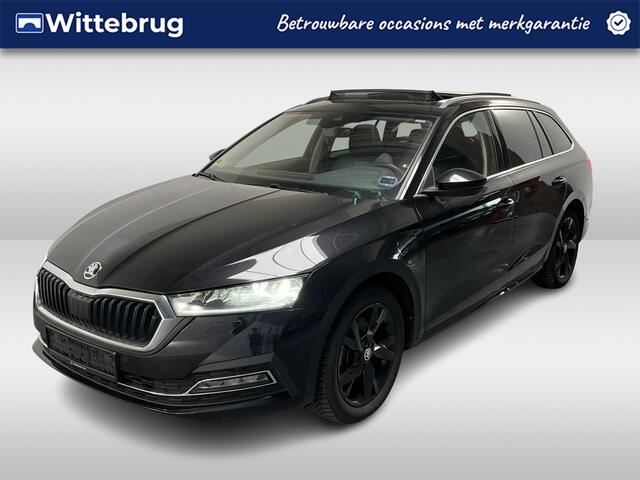 Skoda OCTAVIA Combi 1.4 TSI iV PHEV Style / AUTOMAAT/ PANO/ CRUISE CONTROL/ STUUR+STOELVERWARM./ SMARTLINK/ MEMORY SEAT/ DODEHOEK/ KEYLESS/ DIGITAL DASH/ RIJ-MODI/ DAB/ NAVI/ CLIMA/ 18'' LMV