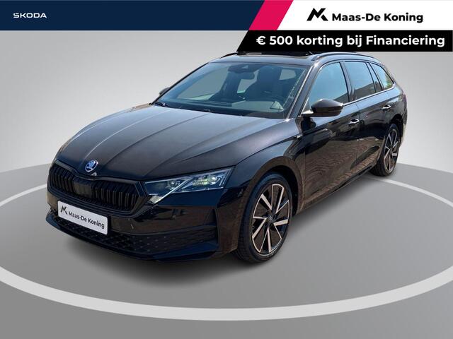 Skoda OCTAVIA Combi 1.5TSI/150PK MHEV Sportline Business · Panoramadak · Trekhaak · Apple/Android · Garantie t/m 31-08-2030 of 100000km.