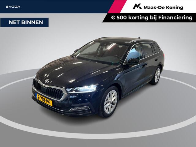 Skoda OCTAVIA Combi 1.0 e-TSI 110pk DSG Business Edition · Inklap. Trekhaak · Keyless · Elek. Achterklep · Stoelverwarming · ACC · Garantie t/m 29-05-2028 of 100.000km