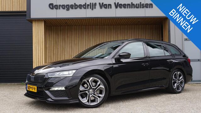 Skoda OCTAVIA Combi 1.4 TSI 245pk RS iV PHEV Pano Cruise HUD Canton *Black optik* stuurverw Virtual Keyless 19 inch LM elek stoel *Nette Skoda*