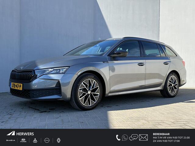 Skoda OCTAVIA Combi 1.5 TSI MHEV Sportline / Fabrieksgarantie t/m 12-2026 / Adaptieve Cruise Control / Navigatie / Apple Carplay/Android Auto / Achteruitrijcamera / Stoelverwarming / Sportstoelen / Elektrische achterklep /