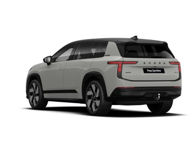 Skoda Peaq 90 Sportline 7p. 286 pk | Adaptive Chassis Control Pakket | Assist pakket | Panorama Dak | Trekhaak | Warmtepomp | Winter pakket | Velgen: 21" lichtmetalen velgen "Dugong" zwart gepolijst | Simply Clever