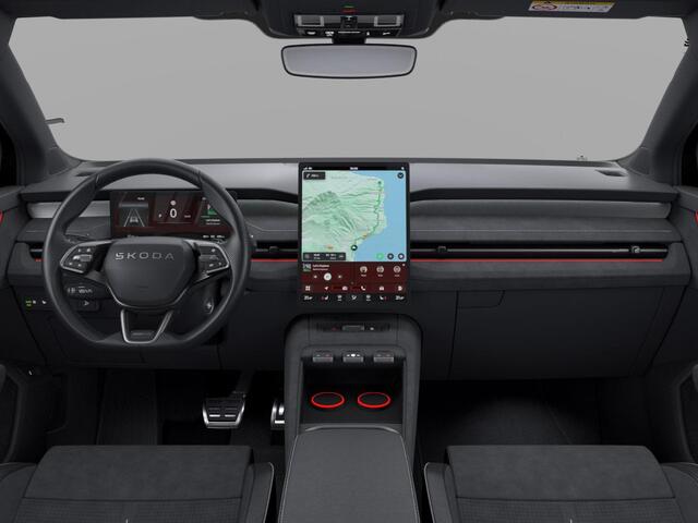 Skoda Peaq 90 Sportline 7p. 286 pk | Adaptive Chassis Control Pakket | Assist pakket | Trekhaak | Warmtepomp | Winter pakket | Panorama Dak | Velgen: 21" lichtmetalen velgen "Dugong" zwart gepolijst | Simply Clever
