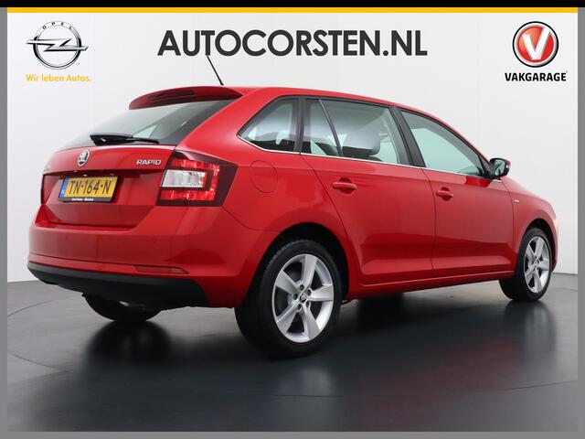Skoda RAPID Spaceback T96PK Apple Carplay Android Auto Navi Ecc Cruise Control Stoelverwarming PDC DAB Plus Pakket Lmv 16" Bluetooth WLAN Mirror link Greentech Clever
