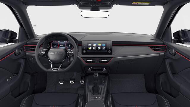 Skoda SCALA 1.0 TSI Greentech 115 6MT Monte Carlo Verwarmbare stoelen voor | Virtual Cockpit (digitaal instrumentenpaneel) met 10,2 inch kleurenscherm | Achteruitrijcamera