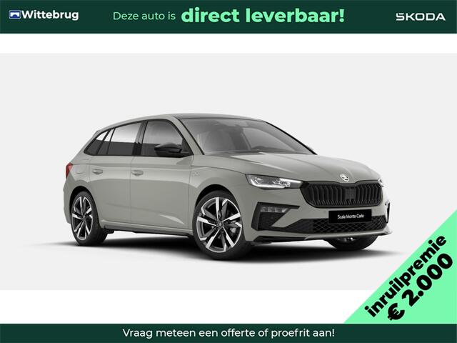 Skoda SCALA 1.0 TSI Monte Carlo / Navigatie Pakket / Travel Assist / Winter Pakket / 18" lichtmetalen velgen Ursa Monte Carlo / ¤3000 inruilpremie