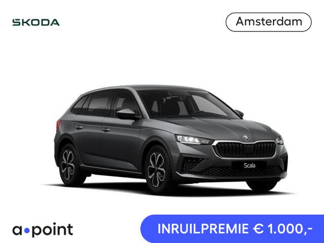 Skoda SCALA 1.0 TSI Edition DSG | Travel Assist | Stoel- en stuurverwarming| Trekhaak | Draadloos laden | 16 inch lichtmetalen velgen|