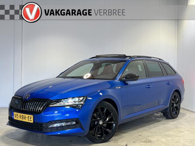 Skoda SUPERB 1.4 TSI iV Sportline Business | Navigatie/Android/Apple Carplay | LM Velgen 18" | Elektrisch Glazen Panoramadak | Voorstoelen/Stuurwiel Verwarmd | Cruise Control |