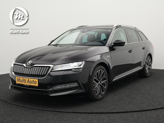 Skoda SUPERB Combi 1.4 TSI iV Laurin & Klement Plug in Hybrid 218pk PHEV | Carplay | Lederen Sportstoelen Memory | Adaptive Cruise | Sfeerverlichting | Camera | Carplay | Crystal LED | Virtual | Canton Audio | DAB |