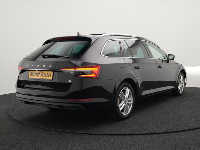 Skoda SUPERB Combi 1.4 TSI iV Business Edition Plug In Hybrid 218pk PHEV | Panodak | Lederen Sportstoelen Memory & Ventilatie | Adaptive Cruise | Crystal LED | 360 Camera | Navigatie | Apple Carplay | Virtual | DAB | Sfeerverlichting |