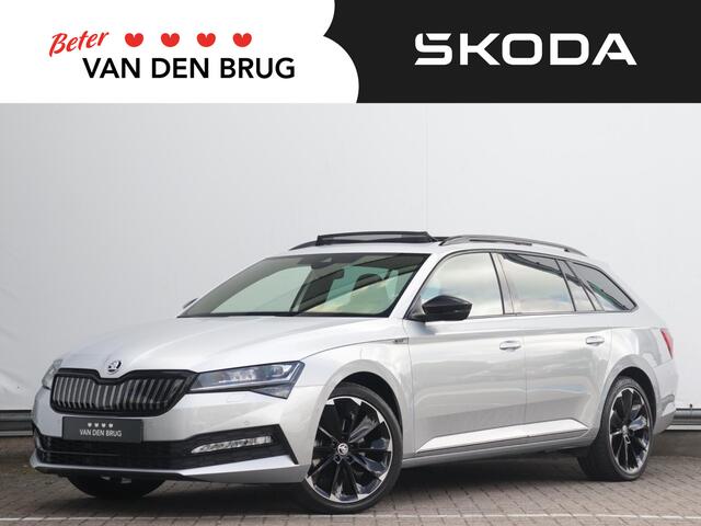 Skoda SUPERB Combi 1.4 TSI iV Sportline Business | Trekhaak | Dynamic Chassis Control | Pano | Camera | Dodehoekdetectie | Stoelverwarming V+A | Stuurverwarming |
