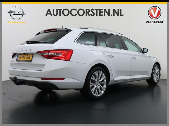Skoda SUPERB Combi 1.5T-150PK AUT-7 Wegklapb.Trekh.Virtual Cockpit Apple Carplay Android Camera 1/2 Leer-Alcantara Memory Seats Navi Ecc Cruise Control Stoelverwarming ACT Business Edition Keyless DAB Privacy Glas Lmv 18" Elek.Achterklep Business Upgrade Function Pakk
