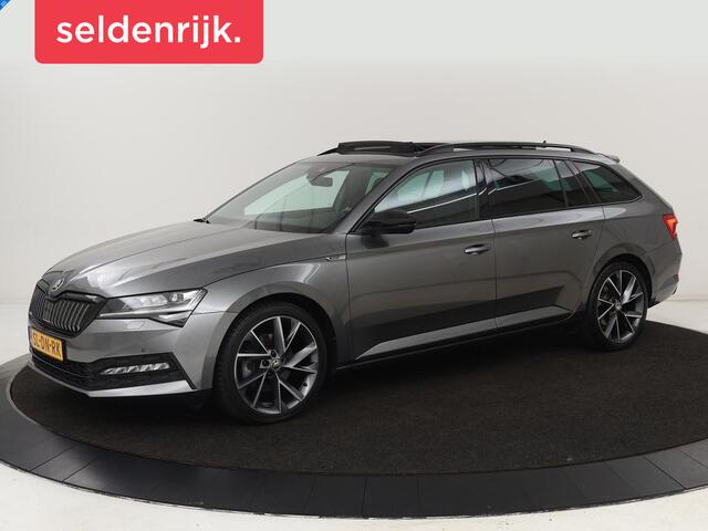Skoda SUPERB 1.4 TSI iV Sportline | Panoramadak | Stoelverwarming | Adaptive cruise | Alcantara | Sfeerverlichting | Camera | Virtual Cockpit | Matrix LED | PHEV | Plug In
