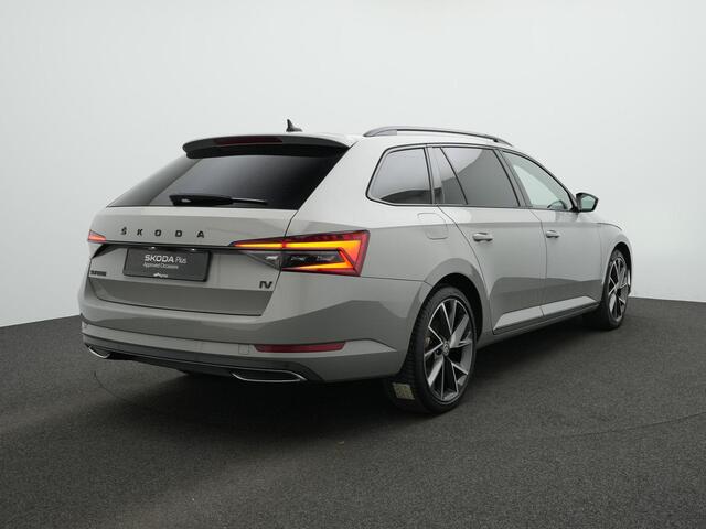 Skoda SUPERB Combi 1.4 TSI iV 218 pk DSG Sportline Business | Trekhaak | Geheugenstoelen | Navigatie Columbus | Adaptief onderstel | Matrix LED | Leder/alcantara