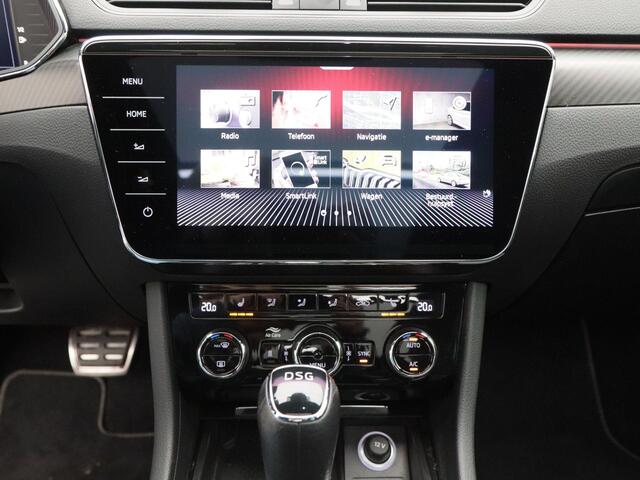 Skoda SUPERB Combi 1.4 TSi 218 Pk Automaat iV Sportline Business | Panoramadak | Adaptive Cruise | CarPlay | Navigatie | Stoelverwarming | Camera | Trekhaak | 76.398 Km!!