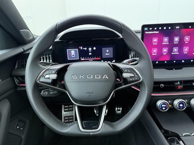 Skoda SUPERB Combi 1.5 TSI PHEV Sportline Business | 150 PK | SoH 100% | Trekhaak | Panoramadak | Top area view 360 graden | Head-up display | Lederen bekleding | Canton soundsystem |