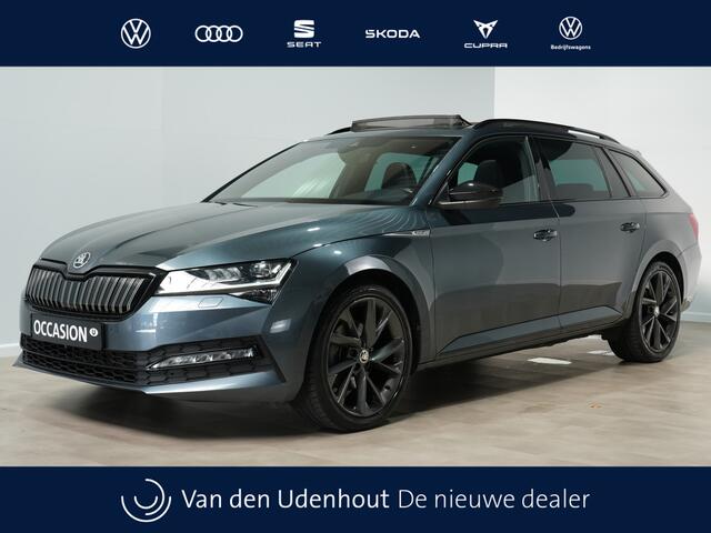 Skoda SUPERB Combi 1.4 TSI iV 218pk Sportline Business Pano. Navi. Trekhaak 360 Camera stoel/Stuurverw. Android/Carplay 240