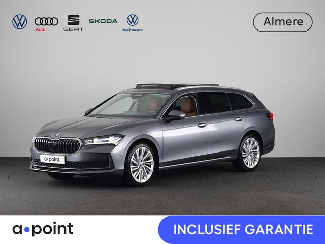 Skoda SUPERB Combi 1.5 TSI MHEV Business Edition 150 pk DSG | Verlengde garantie | Navigatie | Panoramadak | Parkeersensoren | 360° Camera | Matrix LED koplampen | Stoelverwarming | voorstoelen met massagefunctie en geventileerd