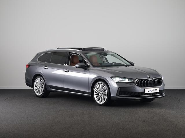 Skoda SUPERB Combi 1.5 TSI MHEV Business Edition 150 pk DSG | Verlengde garantie | Navigatie | Panoramadak | Parkeersensoren | 360° Camera | Matrix LED koplampen | Stoelverwarming | voorstoelen met massagefunctie en geventileerd