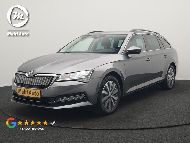 Skoda SUPERB Combi 1.4 TSI iV Business Edition PHEV 218pk Dealer O.H. | Trekhaak Af Fabriek | Adaptive Cruise | Sportstoelen Verwarmd | Apple Carplay | Crystal LED | Navigatie | Virtual | DAB |