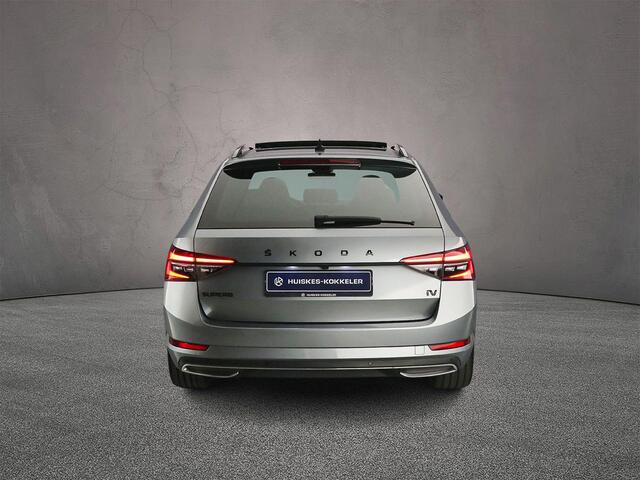 Skoda SUPERB Combi Sportline Business 1.4 TSI PHEV 218pk DSG Automaat Trekhaak, Adaptive cruise control, Panoramadak, CANTON audio, 360 camera, Elektrische achterklep