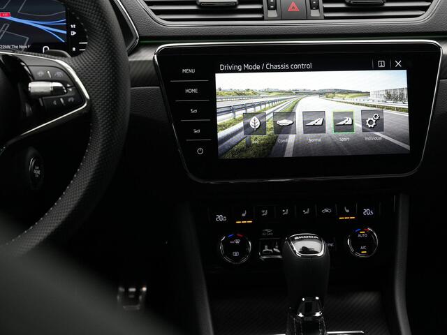 Skoda SUPERB 1.4 TSI iV 218 pk Sportline | Panoramadak | Trekhaak | Navigatie Columbus | Geheugenstoelen | 360 Camera | Matrix LED | Canton | Stuur-/achterbankverwarming