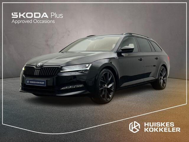 Skoda SUPERB Combi Sportline Business 1.5 TSI 150pk DSG Automaat Trekhaak, 360 camera, Panoramadak, Adaptive cruise control, Navigatie, LED matrix koplampen