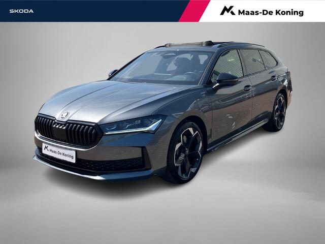 Skoda SUPERB Combi 1.5TSI 150kW/204PK PHEV Sportline DSG · Panoramadak · Apple/Android Car Play · Camera · Leder/Alcantara · Trekhaak ·
