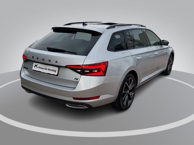 Skoda SUPERB Combi 1.4TSI 160kW/218PK iV Sportline DSG · Panoramadak · Trekhaak · 360°Camera + Parkeersensoren · Stoelverwarming · Apple/Android Car Play ·