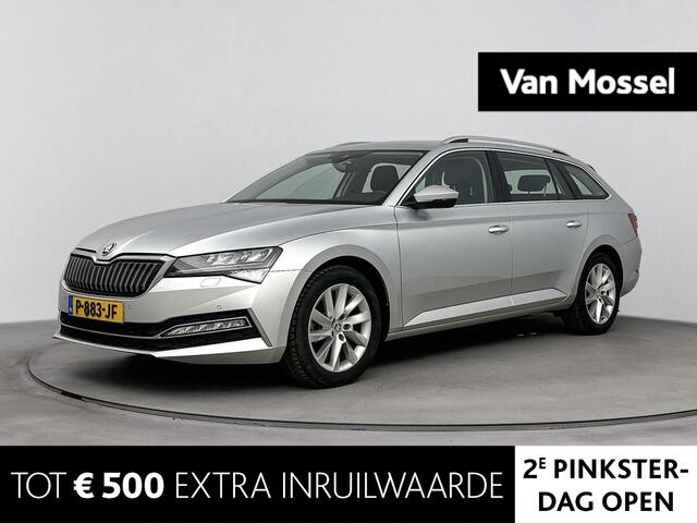 Skoda SUPERB Combi 1.4 TSI iV Business Edition Plus 218PK | Memory stoelen | Achteruitrijcamera | Navigatie | Stoelverwarming | Keyless | Virtual Cockpit | Climate Control | Apple CarPlay & Android Auto