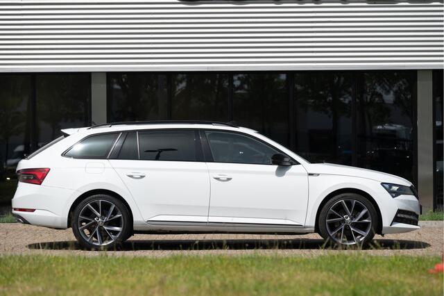 Skoda SUPERB Combi 1.4 TSI iV Sportline Business | Trekhaak | Pano | 360 cam | Standkachel | Adapt. Cruise | 19"