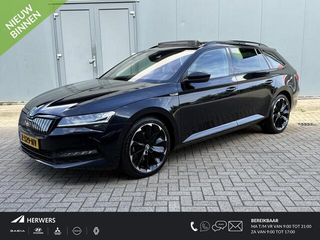 Skoda SUPERB Combi 1.4 TSI iV Business Edition / Adaptieve Cruise Control / Elektrisch schuif/kantel dak / Automaat / Navigatie / Camera / Climate Control / Stoelverwarming / Elektrische stoelen + Geheugen