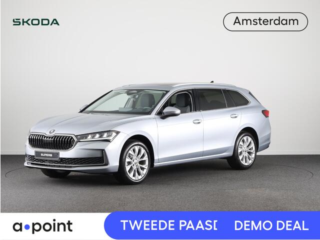 Skoda SUPERB Combi 1.5 TSI MHEV First Edition 150 pk | Trekhaak wegklapbaar | Panoramadak | Verlengde garantie | Navigatie | Achteruitrijcamera | Verwarmbare voorstoelen
