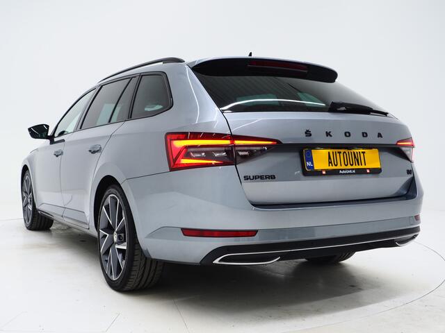 Skoda SUPERB Combi 1.4 TSI iV Sportline | Leder/Alcantara | Trekhaak | Carbon | 360 | Memory | Keyless | Adaptive Cruise