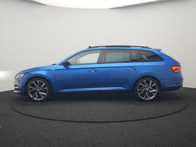Skoda SUPERB 1.4 TSI iV Sportline PHEV 218pk Dealer O.H | Panodak | Adaptive Cruise | Camera | Crystal LED | Alcantara Sportstoelen Memory & Verwarmd | Keyless | Apple Carplay | Virtual | Navigatie | DAB | 19"L.M |
