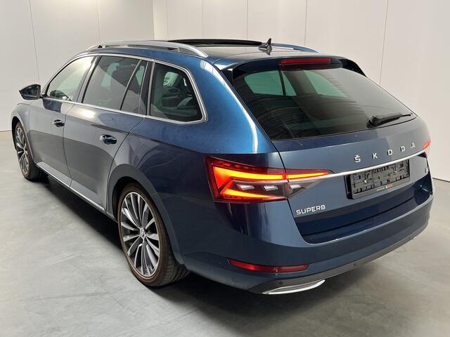 Skoda SUPERB Combi 1.4 TSI iV Laurin & Klement / AUTOMAAT/ PANO/ TREKHAAK/ DIGITAL DASH/ MEMORY SEAT/ LEDER/ CRUISE/ SMARTLINK/ 360 CAMERA/ NAVI/ CLIMA/ STOELVERWARM- EN VERKOELING
