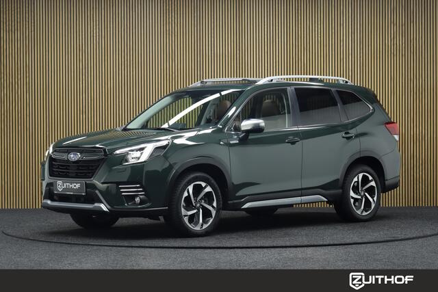 Subaru FORESTER 2.0i e-BOXER Premium AWD | Elek. Glazen Panoramadak | Adaptive-cruise | Camera | Clima | Stoel & Stuurverwarming | Bruin Leder | Apple Carplay & Android Auto | Navigatie | Keyless | Dodehoekdetectie