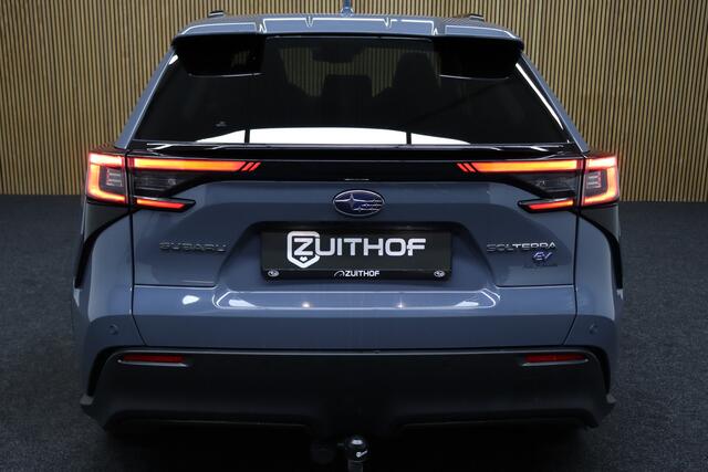 Subaru SOLTERRA Sky Package 71 kWh | Panoramadak | Adaptive-cruise | Trekhaak | 360° Camera | Navigatie | Elek. Achterklep | Leder | Stoel & Stuurverwarming | Apple Carplay & Android Auto | Keyless | Dodehoekdetectie
