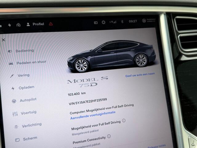 Tesla MODEL S BWJ 12-2017 | 75D 334PK Base | LEDER | PANO | AUTO PILOOT | CLIMA | NAVI | CAMERA | CRUISE | 19'' LMV